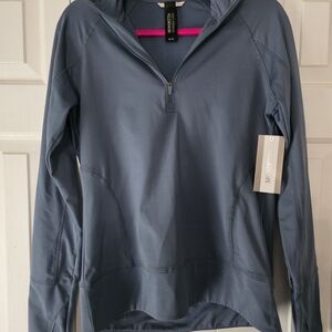 Blue Quarter-Zip Pullover